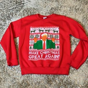 Gildan Small Sweater Make Christmas Great Again!